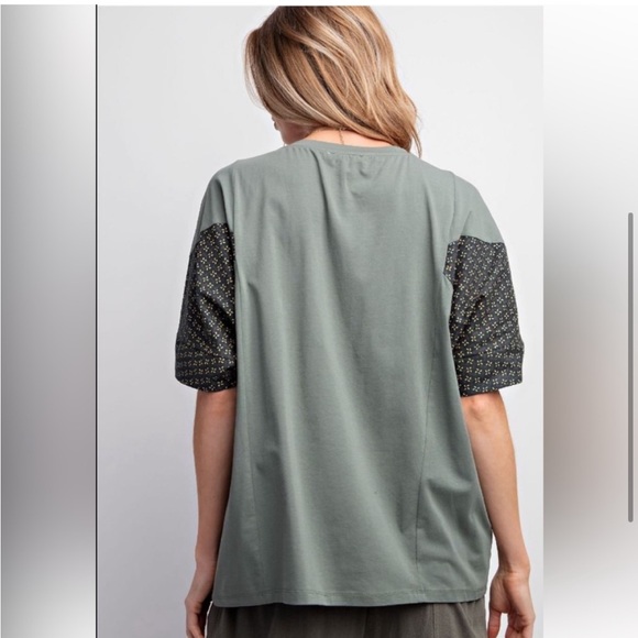 NWT Easel Cotton Jersey Top - Size M - Picture 4 of 5